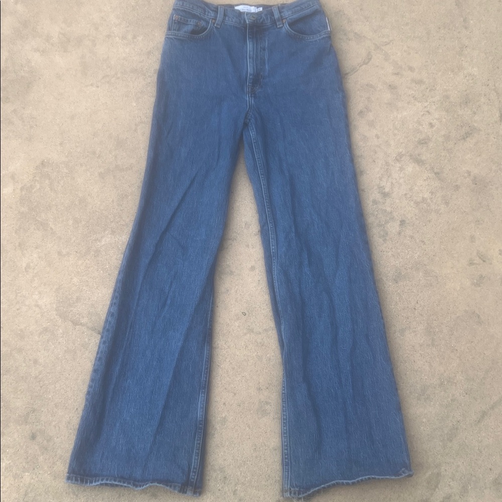 & Other Stories Women's Treasure Cut Groovy Wide Leg High Rise Jeans Size 29 - Picture 3 of 11